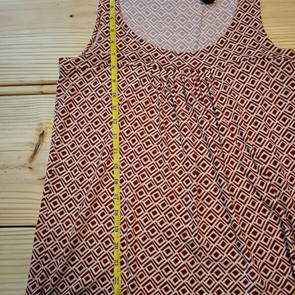 New York & Company Womens Sleeveless Tank Red & White Size M Summer Casual - Picture 5 of 9